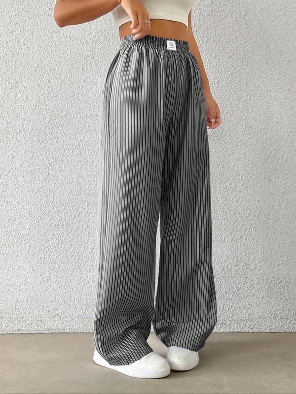Women's Striped Print Pants, Casual Comfy Trousers for Daily Wear, Ladies Bottoms for All Seasons 6