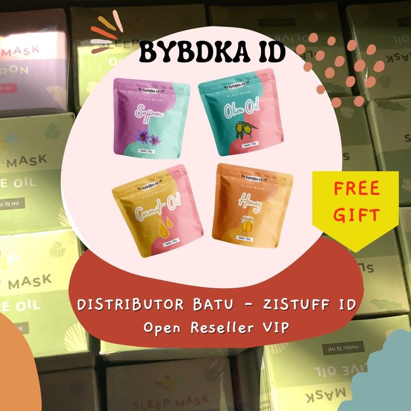 BYBDKA Sleeping Mask Bybdka SleepMask Bybdka id Berjerawat Bruntusan Berminyak Mencerahkan Saffron Honey Olive Oil Coconut Oil 2
