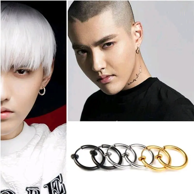 Anting Korea Anti Karat Pria Wanita Titanium