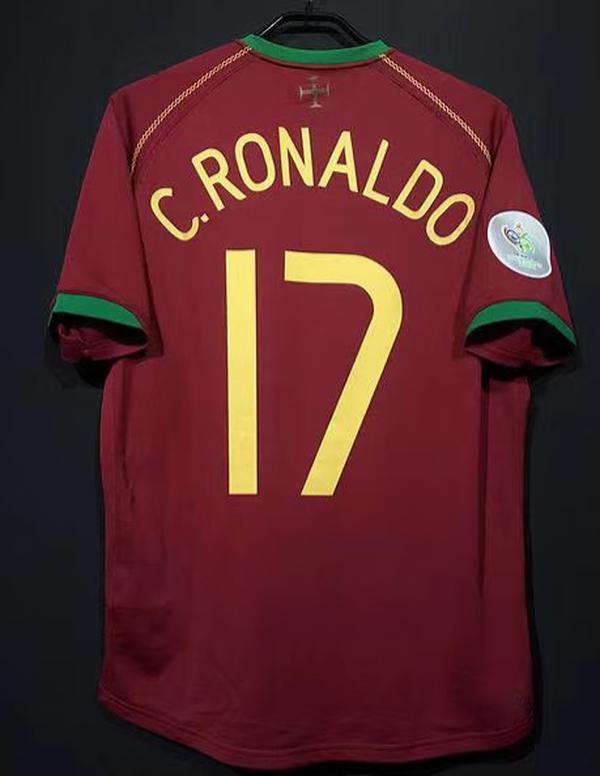 T-shirt Rétro Portugal Football - Équipe Nationale, Design Vintage Coupe Du Monde / Euro Pour Hommes
