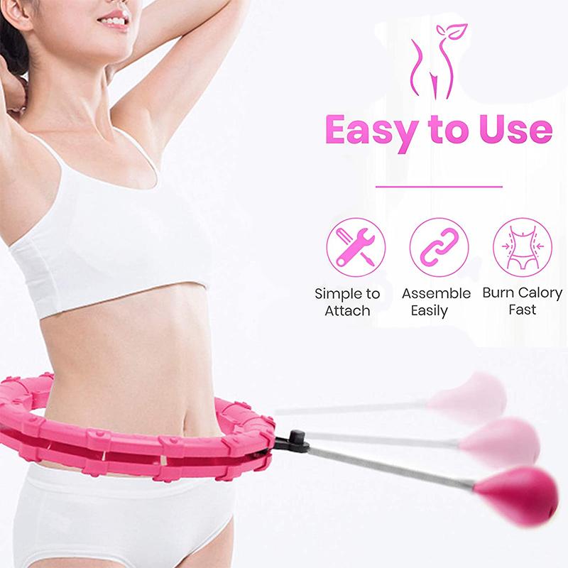 Product Introduction of Fitness Hoop Weights to Exercise At Home Sports Entertainment Sport Equipment Hulahp for Slimming Gym Ring Portable Body 1