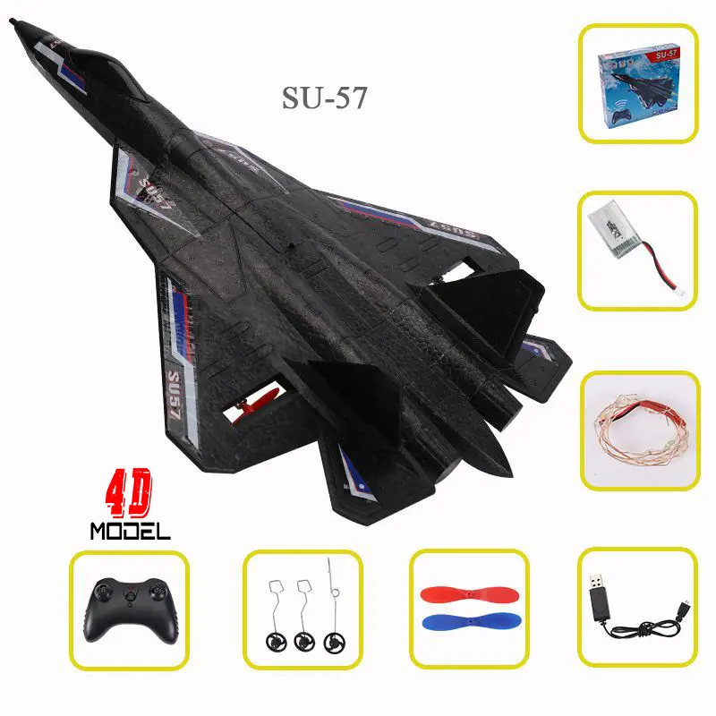 Máy Bay Điều Khiển Từ Xa Su-57. Size 44*33*12cm. Chống Nước 100%, Bền Đẹp Dễ chơi ,Siêu Bền  Pin 15-20p. Bay xa300m, Điều khiển từ xa Đồ Chơi Toy 3