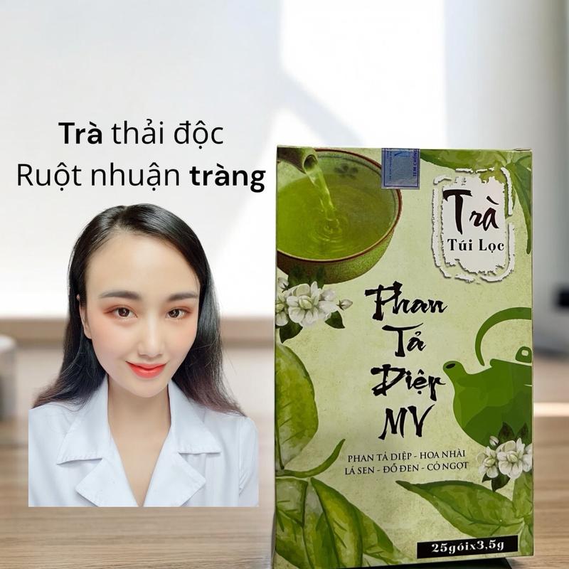  Trà túi lọc thải độc ruột phan tả diệp 25 gói detox Tea - Chè 
