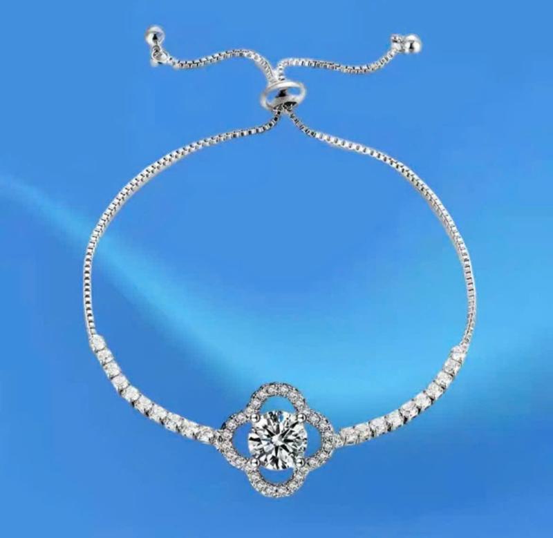 NINA- N010 LẮC TAY CỎ 4 LÁ ĐÍNH ĐÁ CAO CẤP Voi Phụ Kiện