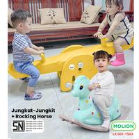 Gambar MOLION SNI Jungkat Jungkit Mainan Kuda Anak Rocking Horse Mainan Perosotan Seesaw Anak Kuda Kudaan Mainan Jungkat Jungkit Berstandar 001-M1503 - 1504BRU dari Speedsindonesia Kota Surabaya 5 Tokopedia
