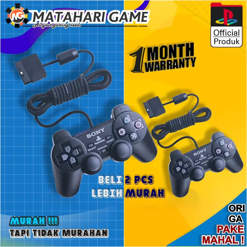 [ PROMO 2Pcs ] Stik Stick PS2 Playstation 2 Sony Getar Gamepad Joystick Playstation