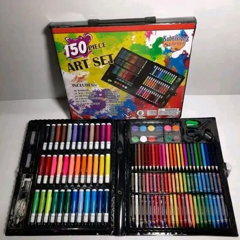 ART SET CRAYON Anak Set Koper 150 in 1 Paper Pen Pencil 0
