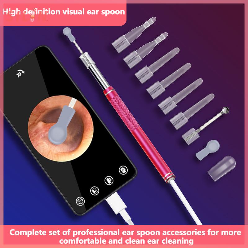Dụng Cụ Làm Sạch Tai, 1 Bộ, Máy Nội Soi Làm Sạch Tai Bằng Hình Ảnh 4.5Mm, Thìa Lấy Ráy Tai Thông Minh, Lấy Ráy Tai, Có Wifi, Cho Miệng, Mũi Và Otoscope 1