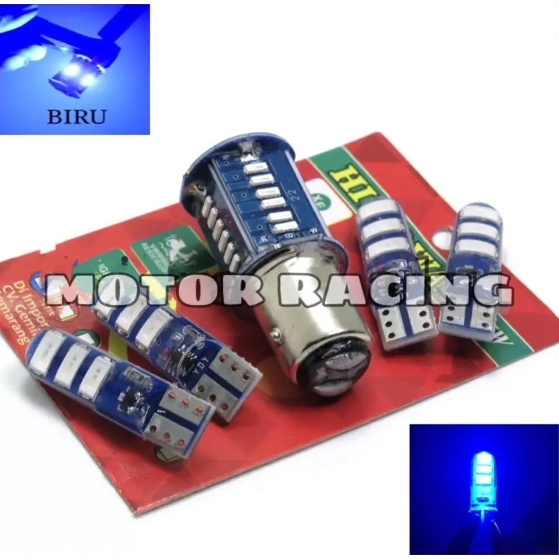PAKET COMBO LAMPU STOP REM LED MOTOR 30 MATA + 4 PCS SEIN SEN JELLY KEDIP FLASH T10 UNIVERSAL LAMPU SENJA VARIO DLl 0