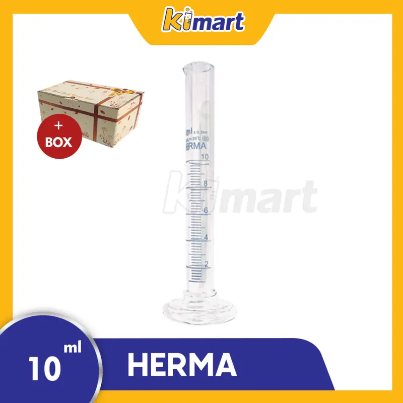 MEASURING CYLINDER GELAS UKUR KACA  GELAS TAKARAN HERMA  10 ml 50 ml 100 ml 25 ml EXTRA BUBBLE WRAP ALAT LAB 4