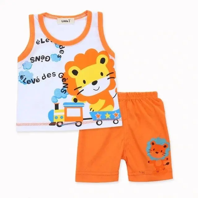 SINGLET SETELAN ANAK BABY SANTAI LENGAN PENDEK TERMURAH 2