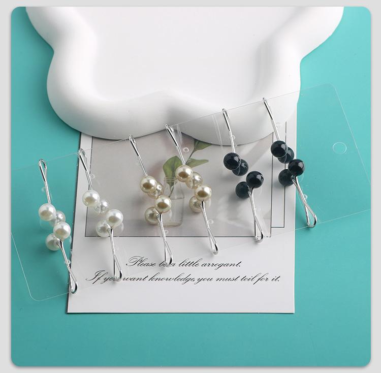 Product Introduction of Pearl Easy to Wear Fashion U-Clips Women's Pearl Brooch Simple Fashion Clothing Pearl Clip 14