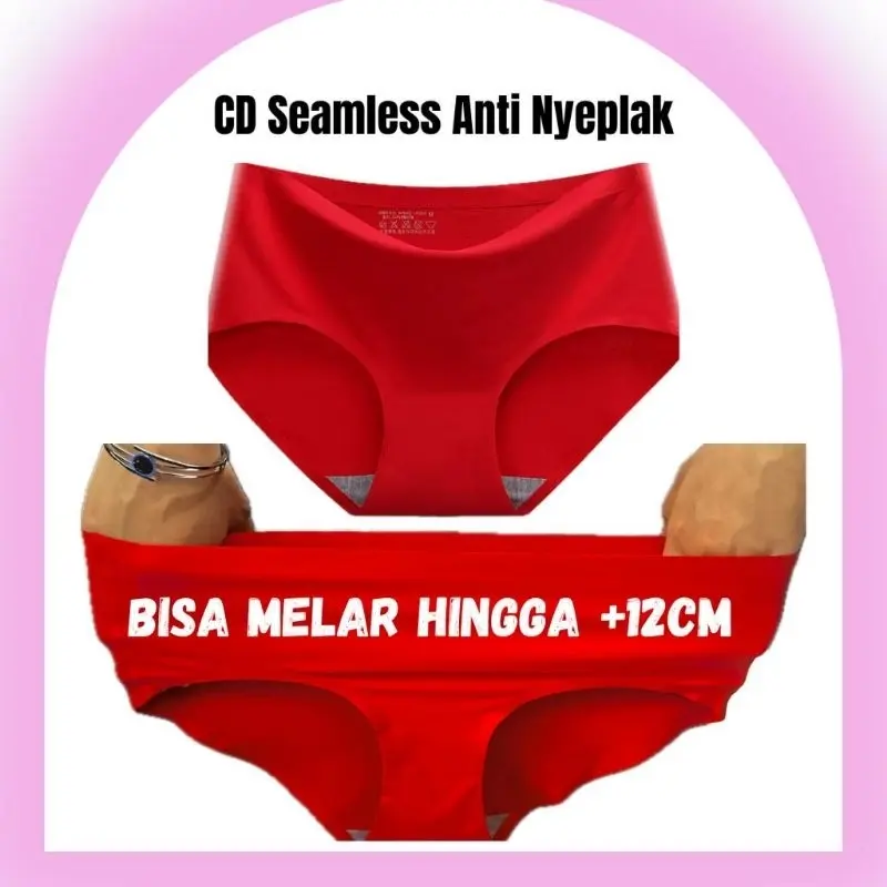 Celana Dalam CD Seamless Wanita Import Tanpa Jahitan Anti Nyeplak Hitam Motif Renda Dewasa Cewek  Pendek Busa Boxer