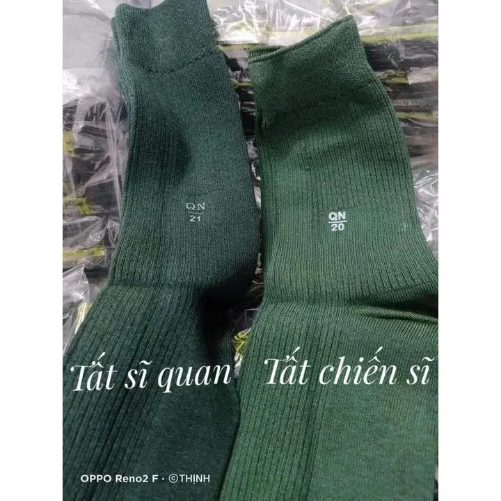 Tất cao cổ màu xanh rêu hàng chuẩn QN loại 1 8