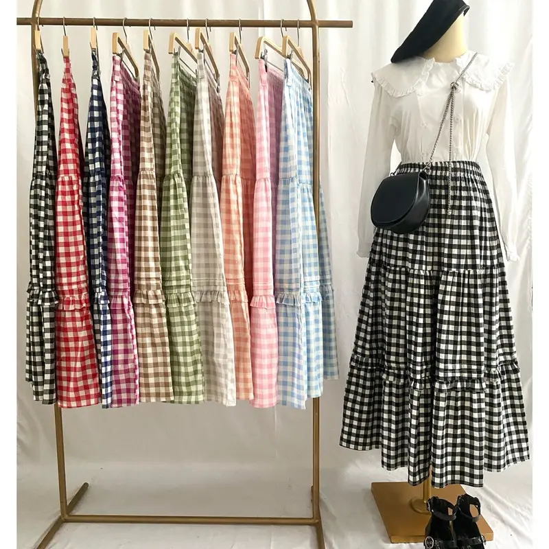 NUNA GINGHAM SKIRT | BHUU | Rok Panjang 6