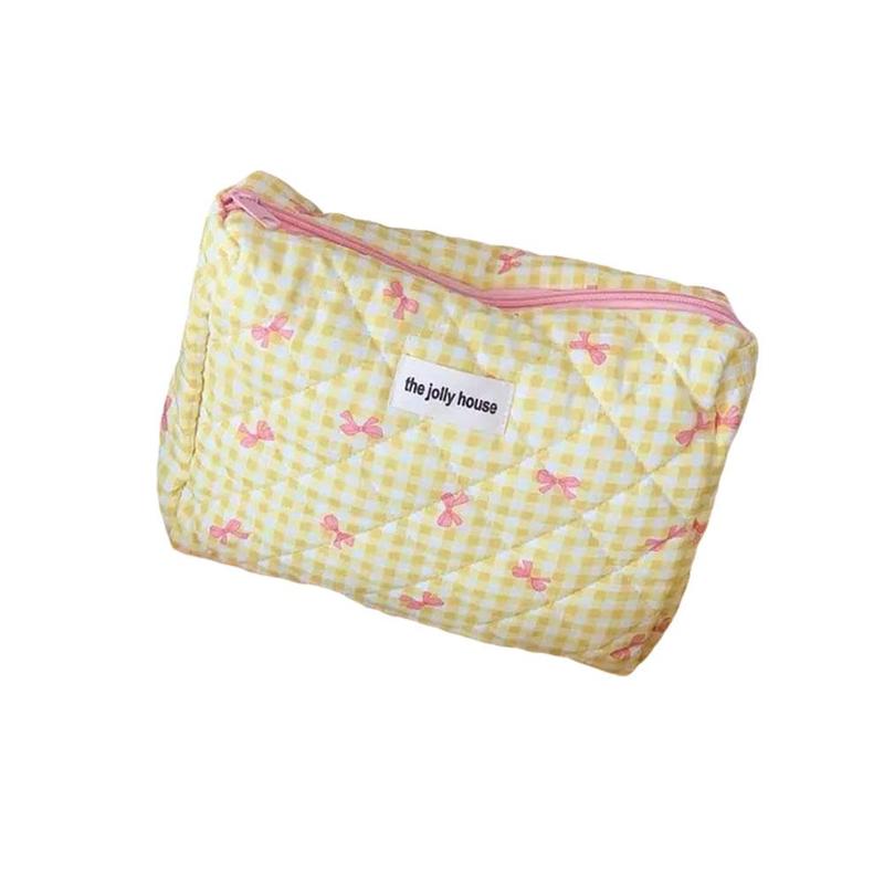 Product Introduction of Bowknot Cosmetic Bag Portable Soft Handbag Toiletries Capacity Bag Student Large Storage Bag 25