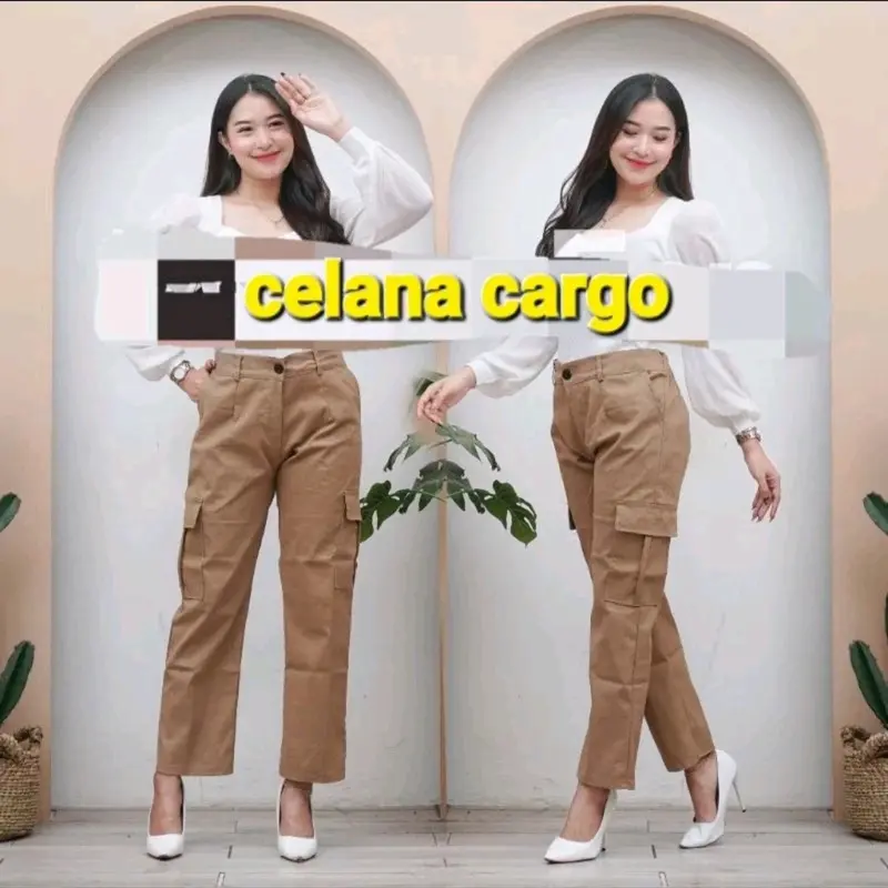 Celana Wanita Cargo Resleting Terbaru 3