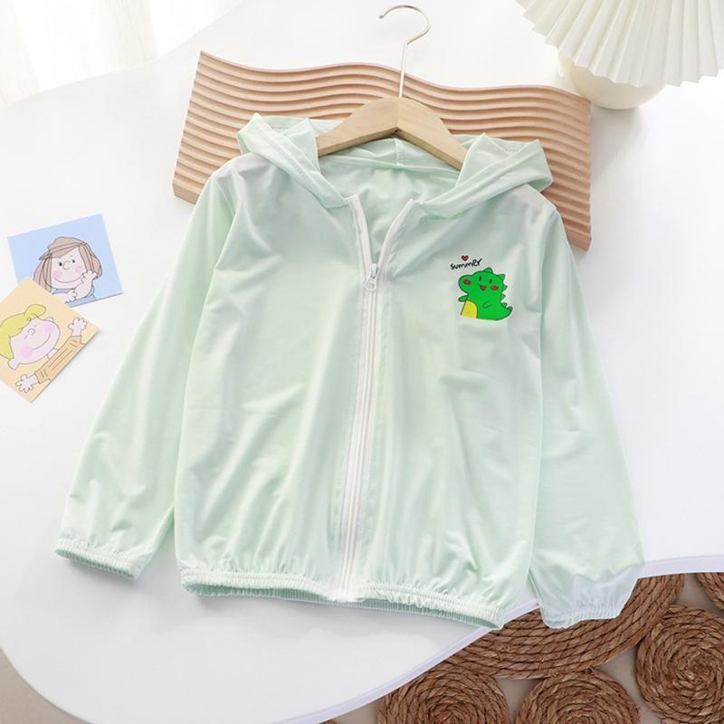Summer children's sun protection clothing, ultra-thin and breathable skin clothing for boys and girls, beach sun protection clothing 4