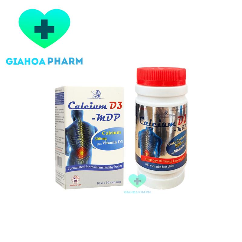CHÍNH HÃNG Viên uống Calcium D3 MDP bổ sung Canxi + vitamin D3 giảm còi loãng xương giúp tăng trưởng phát triển