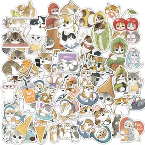 STIKER MOFUSAND ISI 60 PCS PER PACK STICKER ST040 KUCING