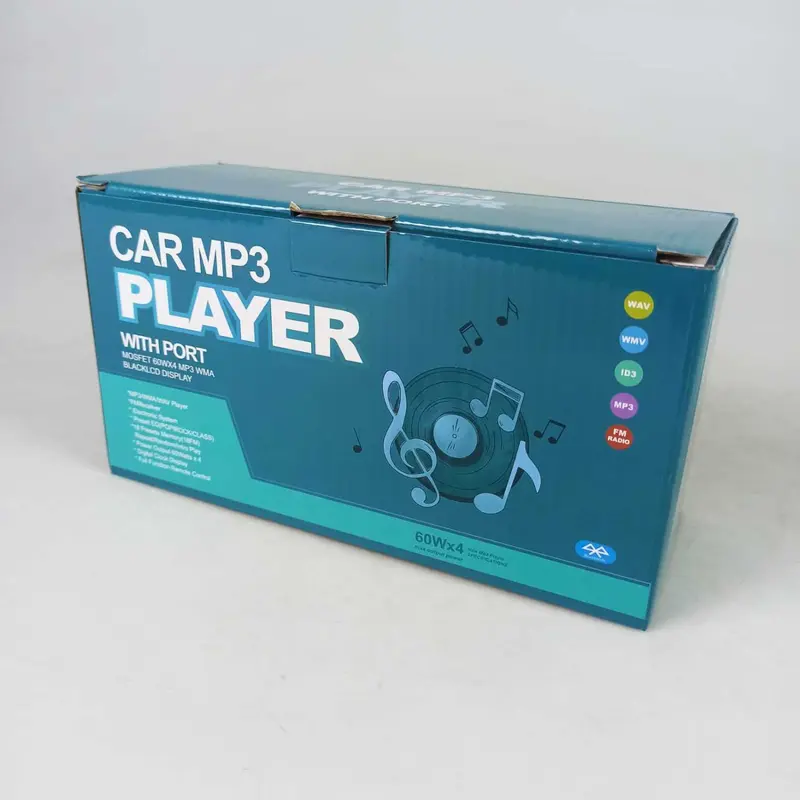 Tianyu [COD] Tape BLUETOOTH tip Mobil AUDIO universal head unit singgle din Mp3 Player Dengan 7 Warna lampu tombol 12 volt Car Kabel 4
