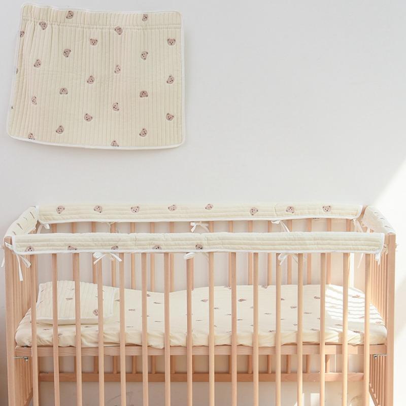 Cute Bear Print Baby Bed Rail, Soft Bed Rail Guard, Baby Safety Bed Guardrail, Bumper Edge Protection 0