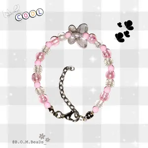 Gelang Manik bubble series | aksesoris tangan | lucu dan bisa request Biru Hiasan