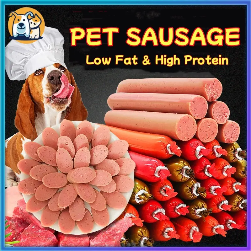 15g Pet Sausage Dog Food Snack Beef Chicken Dog Training Treats - Low Fat & High Protein