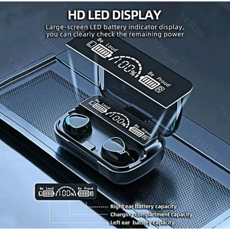 SM10 Headset Bluetooth Wireless TWS + Power Bank 3500mAh 3