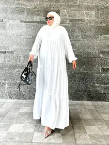 GAMIS JUMBO LD 130 - 140 Panjang Crinkle Premium Polos Mewah Muslim  Airflow Wanita