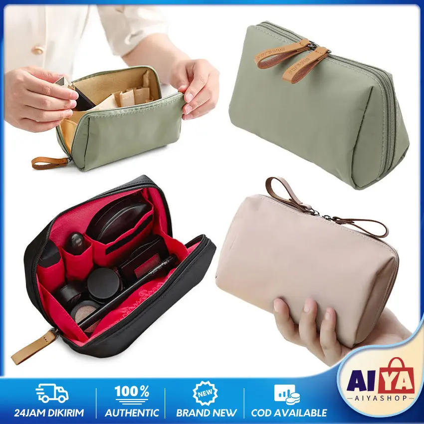 Tas Kosmetik MINI Waterproof Bahan Nylon Pouch Travelkit Import Kekinian Terlaris