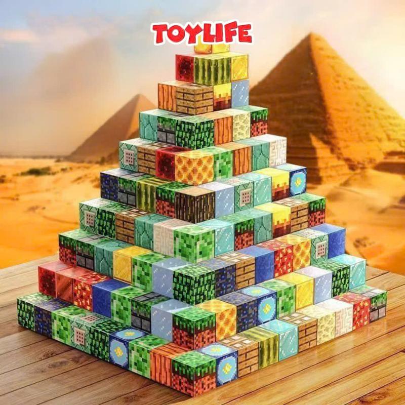  Combo 100 Khối Lắp Ghép Minecraft Đồ Chơi Xây Dựng Từ Tính Cho Bé - Khối Đầy Sáng Tạo 