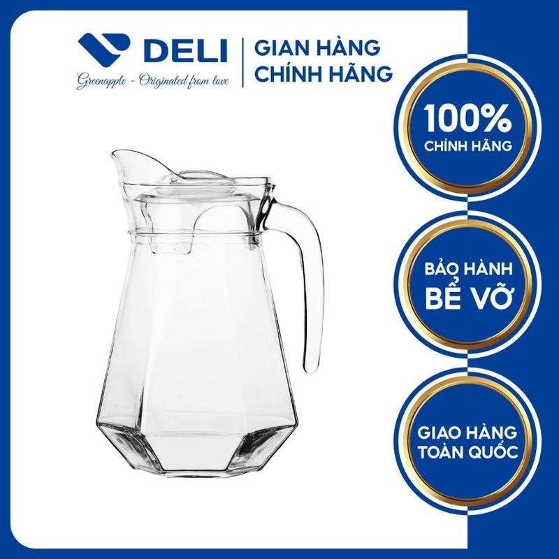 Bình Nước Thuỷ Tinh Deli Góc 1.3L - DEEH1028