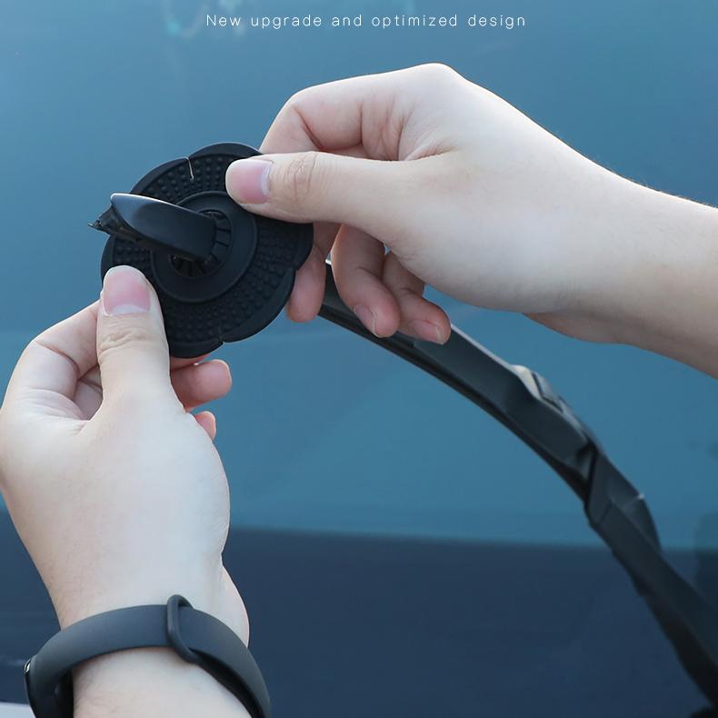 Product Introduction of 2pcs Car Windshield Wiper Hole Protective Cover Wiper Dustproof Protection Bottom Sleeve Leaves Debris Prevention Cover 7
