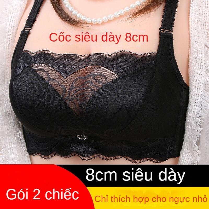 Áo Ngực Cực Dày, 8cm, Không Dây, Siêu Nâng Ngực, Thích Hợp Cho Ngực Nhỏ Đồ Lót Đặc Biệt Cho Phụ Nữ, Áo Ống, Chống Trượt, Áo Ngực Cực Dày Bra Top mieng  dan 0