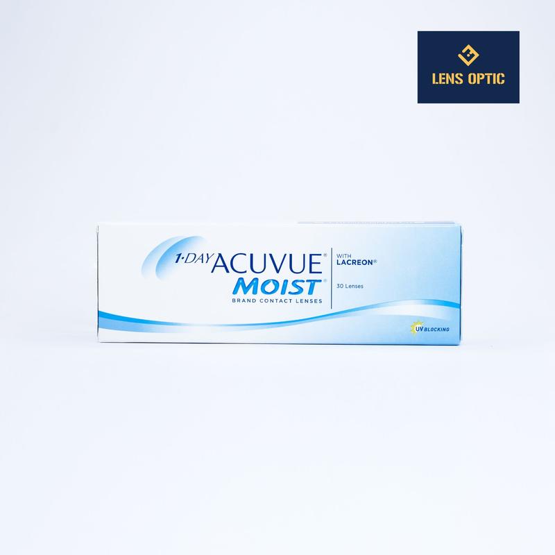 Kính áp tròng Acuvue Moist 1 day không màu, lens trong suốt dùng 1 lần 3