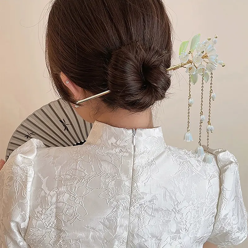 Ghim Cài Tóc Trung Quốc Cổ Điển Cho Nữ, Ghim Cài Tóc Thủ Công Tươi Mới, Bướm, Hoa, Ngôi Sao, Phụ Kiện Quyến Rũ, Đồ Trang Trí Tóc 5