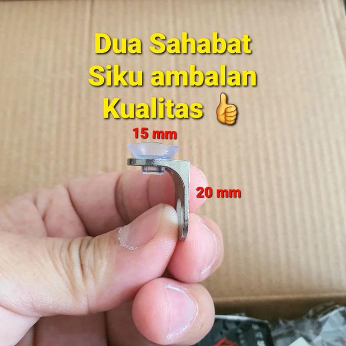 Gambar SIKU L AMBALAN JEPIT KACA RAK MEJA TATAKAN KITCHEN SET KAYU dari aksesori kaca Kota Surabaya Tokopedia