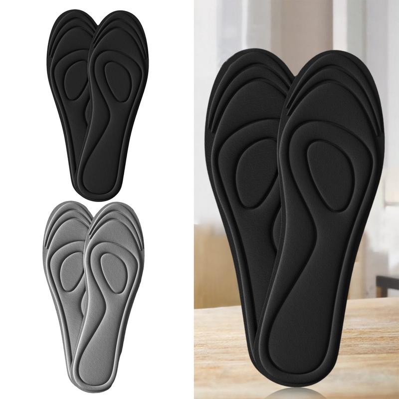 1 Pair Sport Insoles Cuttable Sweat Absorption Comfortable Elastic ...