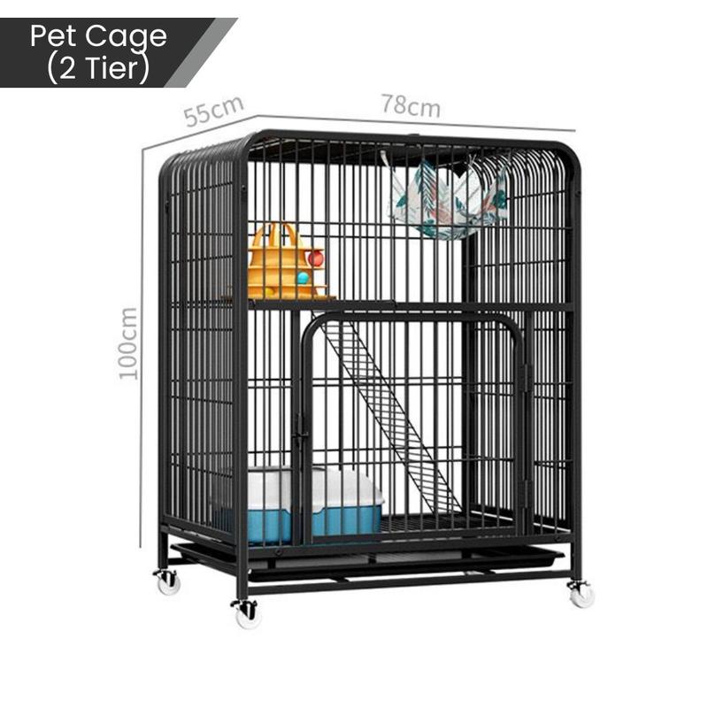 Product Introduction of Cat Cage Pet Travel Carrier / Large Kennel For Dogs Cats Kitten Puppy / Portable Pets Cage Dog Crate 3