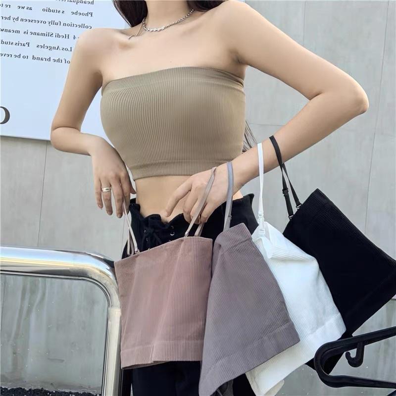 Áo Bra Nữ Thun Tăm Nâng Ngực Gợi Cảm Mẫu Mới Có Tháo Rời Dây N99 Mới 0