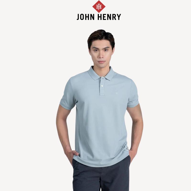 Áo Polo nam Tay ngắn John Henry,  chuẩn form, sang trọng, thanh lịch - KS23ES03T-SCWK HIGH RIS 0