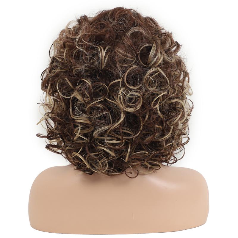 Product Introduction of New Women's Mid-Length Curly Wig 7