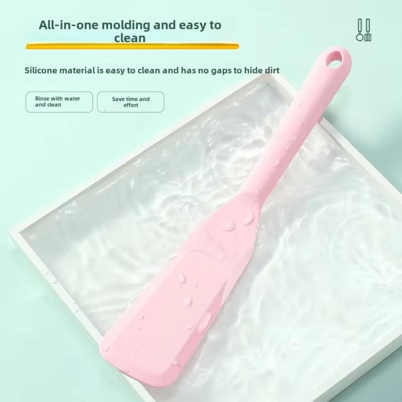 Durable Mini Fish Frying Spatula Silicone Non-stick Pan Pancake Spatula Long Handle Fried Egg Scoop Kitchen Utensils 5