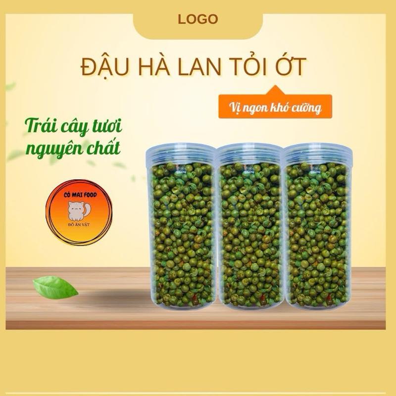 Đậu hà lan tỏi ớt hộp 400gr 500gr đồ ăn vặt Cô Mai food 68 Kiên Giang Chua