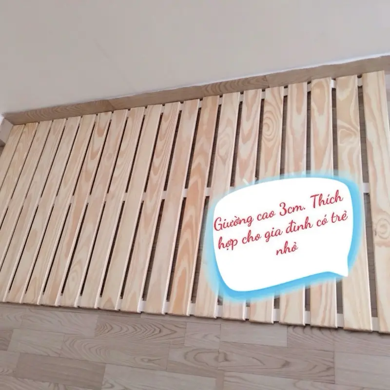 Giường cuộn gỗ thông giá xưởng 1
