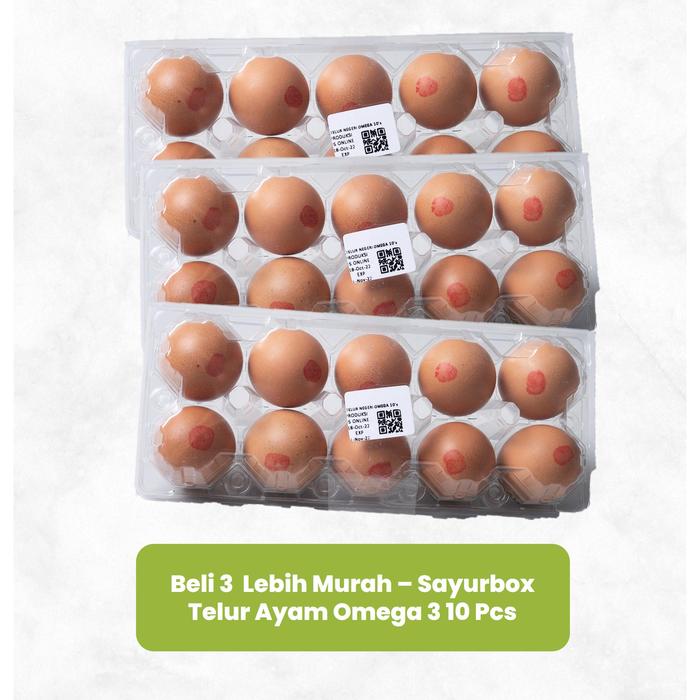 Gambar Bundle - 3 x Sayurbox Telur Ayam Omega 3 10 pcs - Default dari Sayurbox Kota Administrasi Jakarta Selatan Tokopedia