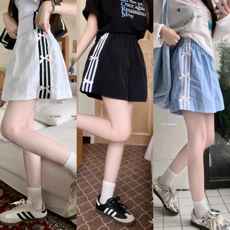 Product Introduction of Ice Silk Quick-Drying Wide-Leg Pants Women's Summer Thin Loose plus Size Casual Fitness Yoga Hot Pants Sports Pants 18