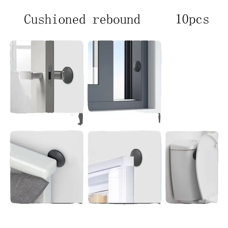 Self-adhesive Silicone Pad, Anti-collision Silicone Pad, Furniture Hardware Suitable for Door, Window, Handle, Bed, Sofa 2