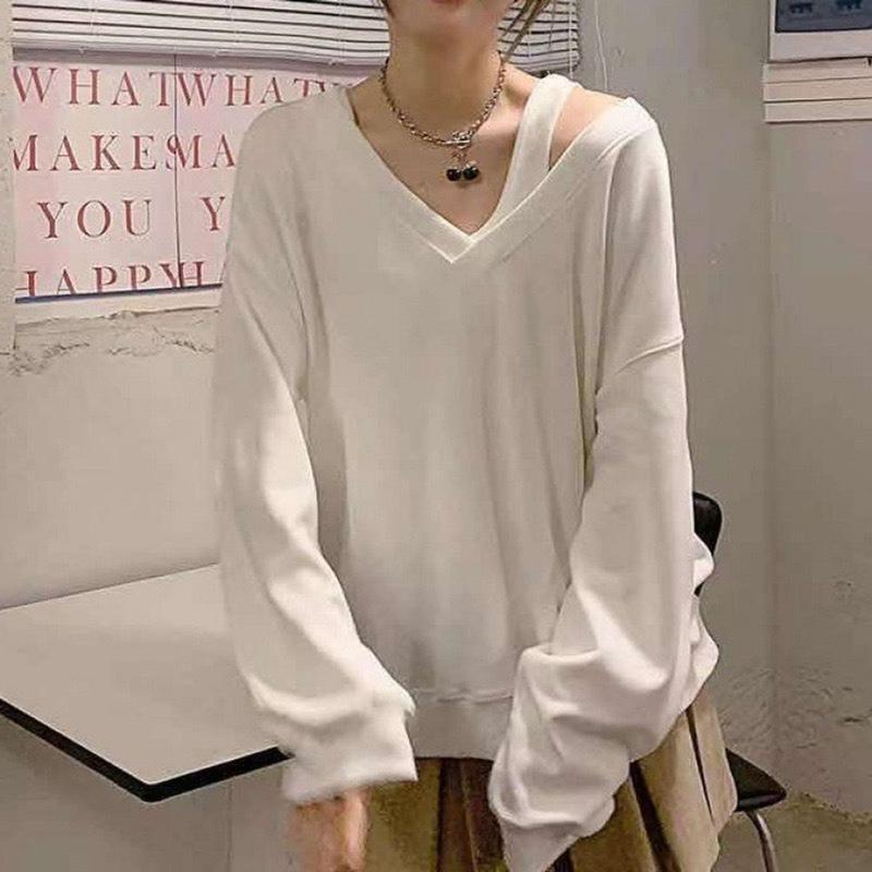 Áo nỉ nữ áo sweater nữ trễ vai chất nỉ cotton xịn xò A128 SUTANO 7